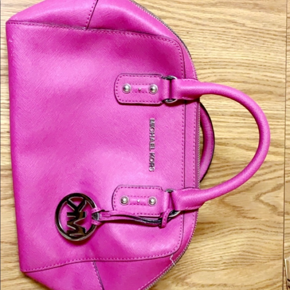 Michael Kors hot pink tote